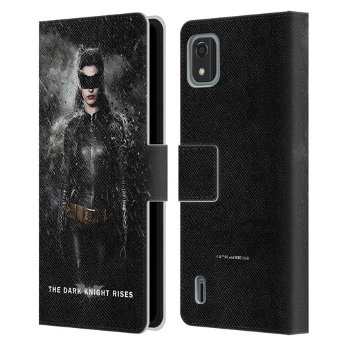 The Dark Knight Rises Key Art Catwoman Rain Poster Leather Book Wallet Case Cover For Nokia C2 2nd Edition