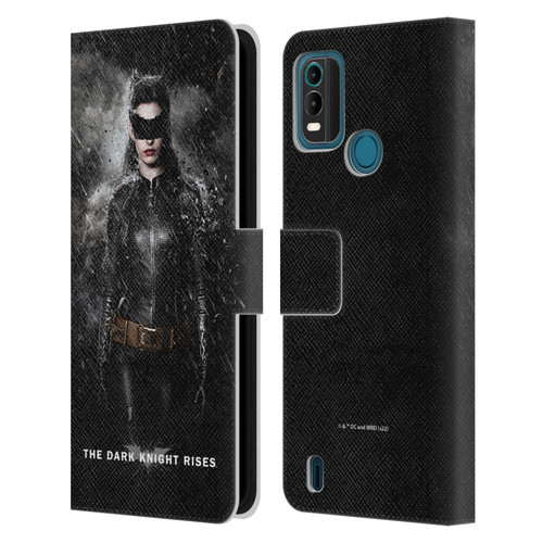 The Dark Knight Rises Key Art Catwoman Rain Poster Leather Book Wallet Case Cover For Nokia G11 Plus