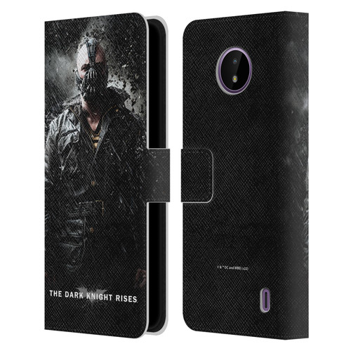 The Dark Knight Rises Key Art Bane Rain Poster Leather Book Wallet Case Cover For Nokia C10 / C20