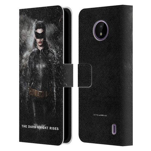 The Dark Knight Rises Key Art Catwoman Rain Poster Leather Book Wallet Case Cover For Nokia C10 / C20