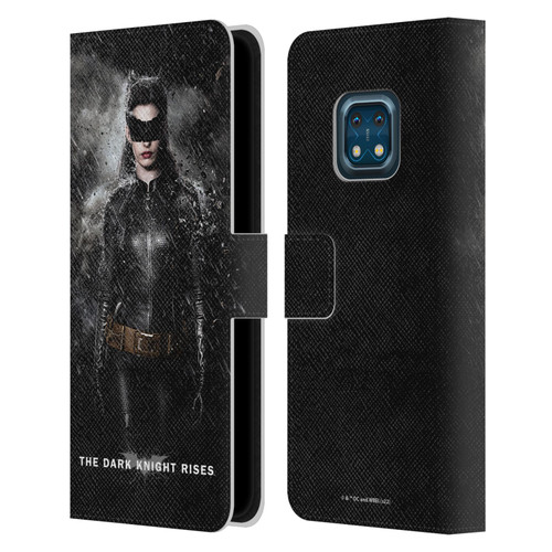 The Dark Knight Rises Key Art Catwoman Rain Poster Leather Book Wallet Case Cover For Nokia XR20