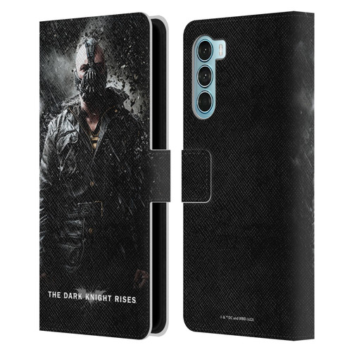 The Dark Knight Rises Key Art Bane Rain Poster Leather Book Wallet Case Cover For Motorola Edge S30 / Moto G200 5G