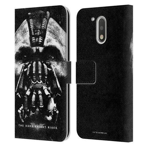 The Dark Knight Rises Key Art Bane Leather Book Wallet Case Cover For Motorola Moto G41