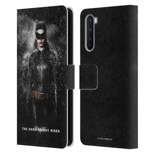 The Dark Knight Rises Key Art Catwoman Rain Poster Leather Book Wallet Case Cover For OnePlus Nord 5G