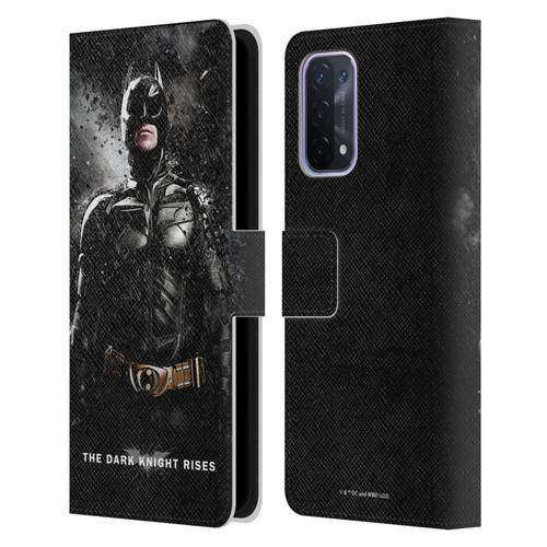The Dark Knight Rises Key Art Batman Rain Poster Leather Book Wallet Case Cover For OPPO A54 5G