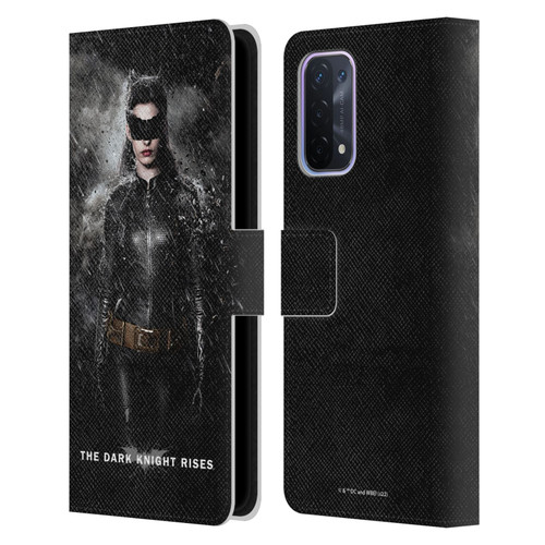 The Dark Knight Rises Key Art Catwoman Rain Poster Leather Book Wallet Case Cover For OPPO A54 5G