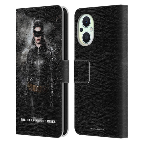 The Dark Knight Rises Key Art Catwoman Rain Poster Leather Book Wallet Case Cover For OPPO Reno8 Lite
