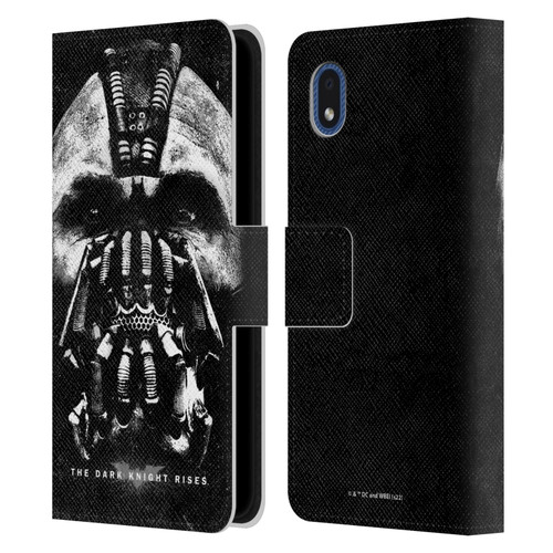 The Dark Knight Rises Key Art Bane Leather Book Wallet Case Cover For Samsung Galaxy A01 Core (2020)