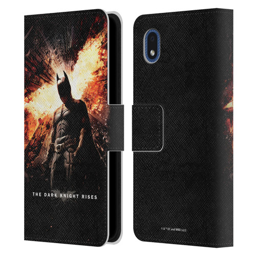 The Dark Knight Rises Key Art Batman Poster Leather Book Wallet Case Cover For Samsung Galaxy A01 Core (2020)