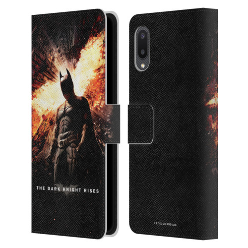 The Dark Knight Rises Key Art Batman Poster Leather Book Wallet Case Cover For Samsung Galaxy A02/M02 (2021)
