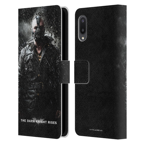 The Dark Knight Rises Key Art Bane Rain Poster Leather Book Wallet Case Cover For Samsung Galaxy A02/M02 (2021)