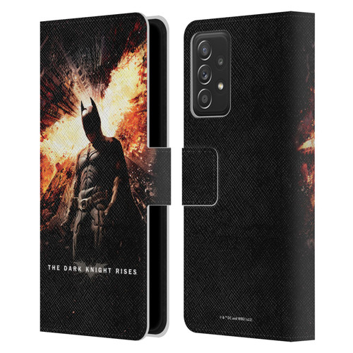 The Dark Knight Rises Key Art Batman Poster Leather Book Wallet Case Cover For Samsung Galaxy A52 / A52s / 5G (2021)