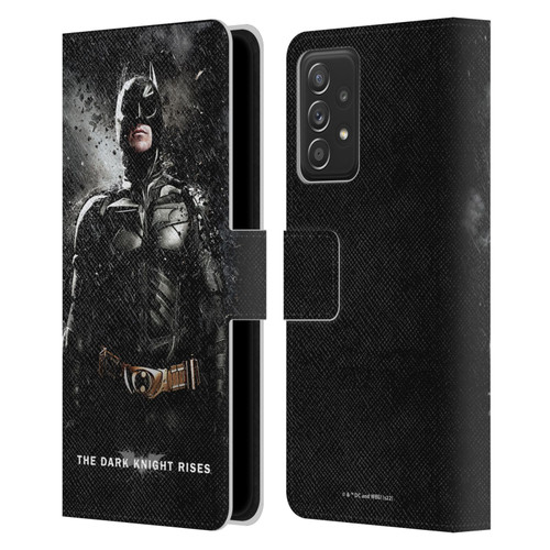 The Dark Knight Rises Key Art Batman Rain Poster Leather Book Wallet Case Cover For Samsung Galaxy A53 5G (2022)