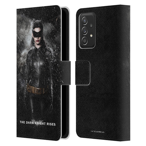 The Dark Knight Rises Key Art Catwoman Rain Poster Leather Book Wallet Case Cover For Samsung Galaxy A53 5G (2022)