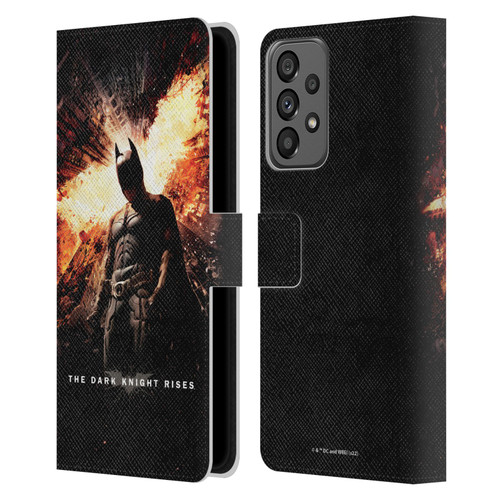 The Dark Knight Rises Key Art Batman Poster Leather Book Wallet Case Cover For Samsung Galaxy A73 5G (2022)