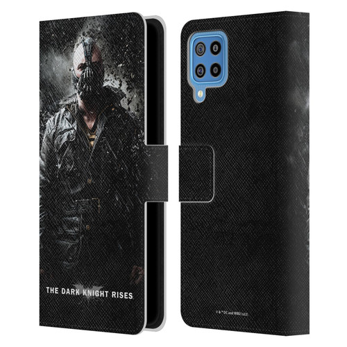 The Dark Knight Rises Key Art Bane Rain Poster Leather Book Wallet Case Cover For Samsung Galaxy F22 (2021)