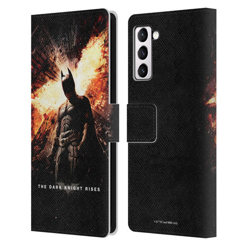The Dark Knight Rises Key Art Batman Poster Leather Book Wallet Case Cover For Samsung Galaxy S21+ 5G