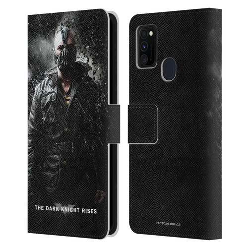 The Dark Knight Rises Key Art Bane Rain Poster Leather Book Wallet Case Cover For Samsung Galaxy M30s (2019)/M21 (2020)