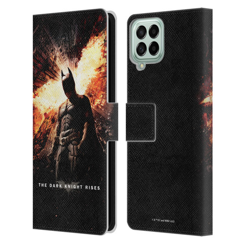 The Dark Knight Rises Key Art Batman Poster Leather Book Wallet Case Cover For Samsung Galaxy M33 (2022)