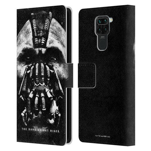 The Dark Knight Rises Key Art Bane Leather Book Wallet Case Cover For Xiaomi Redmi Note 9 / Redmi 10X 4G