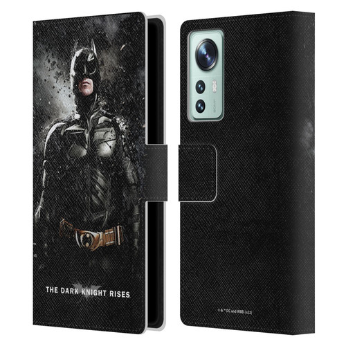 The Dark Knight Rises Key Art Batman Rain Poster Leather Book Wallet Case Cover For Xiaomi 12