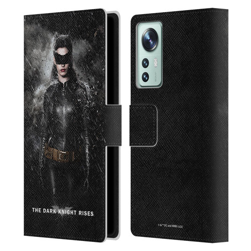 The Dark Knight Rises Key Art Catwoman Rain Poster Leather Book Wallet Case Cover For Xiaomi 12