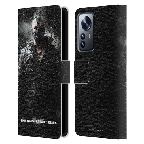 The Dark Knight Rises Key Art Bane Rain Poster Leather Book Wallet Case Cover For Xiaomi 12 Pro