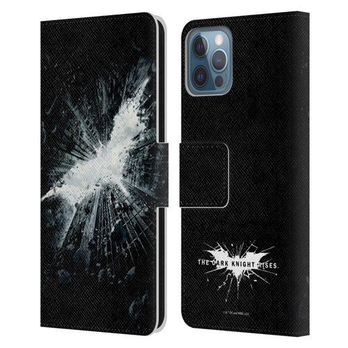 The Dark Knight Rises Logo Poster Leather Book Wallet Case Cover For Apple iPhone 12 / iPhone 12 Pro