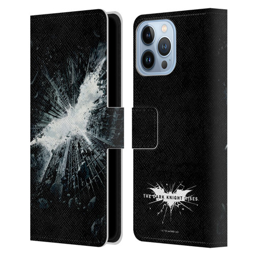 The Dark Knight Rises Logo Poster Leather Book Wallet Case Cover For Apple iPhone 13 Pro Max