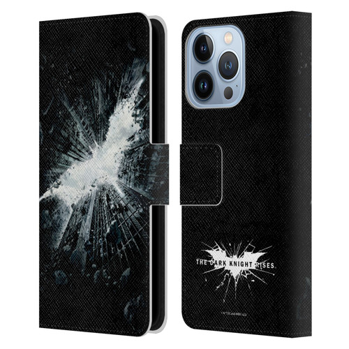 The Dark Knight Rises Logo Poster Leather Book Wallet Case Cover For Apple iPhone 13 Pro