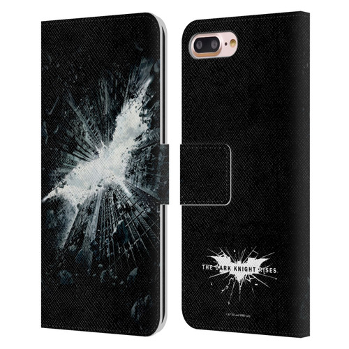 The Dark Knight Rises Logo Poster Leather Book Wallet Case Cover For Apple iPhone 7 Plus / iPhone 8 Plus