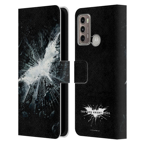 The Dark Knight Rises Logo Poster Leather Book Wallet Case Cover For Motorola Moto G60 / Moto G40 Fusion