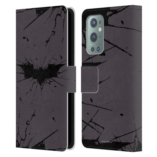 The Dark Knight Rises Logo Black Leather Book Wallet Case Cover For OnePlus 9