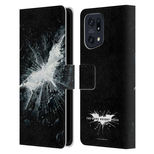The Dark Knight Rises Logo Poster Leather Book Wallet Case Cover For OPPO Find X5