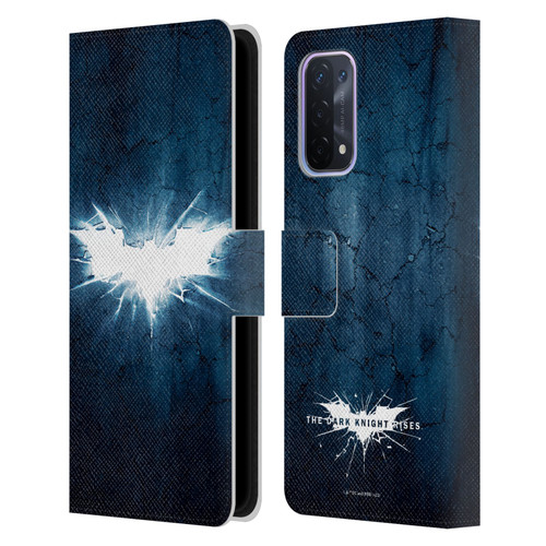 The Dark Knight Rises Logo Grunge Leather Book Wallet Case Cover For OPPO A54 5G