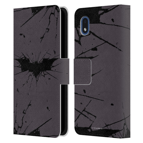 The Dark Knight Rises Logo Black Leather Book Wallet Case Cover For Samsung Galaxy A01 Core (2020)
