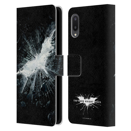 The Dark Knight Rises Logo Poster Leather Book Wallet Case Cover For Samsung Galaxy A02/M02 (2021)
