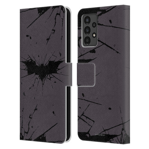 The Dark Knight Rises Logo Black Leather Book Wallet Case Cover For Samsung Galaxy A13 (2022)