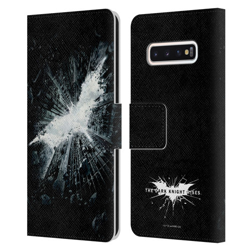 The Dark Knight Rises Logo Poster Leather Book Wallet Case Cover For Samsung Galaxy S10