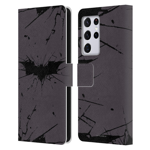 The Dark Knight Rises Logo Black Leather Book Wallet Case Cover For Samsung Galaxy S21 Ultra 5G