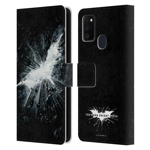 The Dark Knight Rises Logo Poster Leather Book Wallet Case Cover For Samsung Galaxy M30s (2019)/M21 (2020)