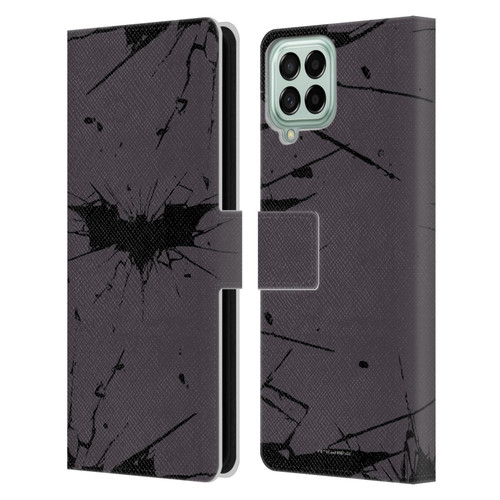 The Dark Knight Rises Logo Black Leather Book Wallet Case Cover For Samsung Galaxy M53 (2022)