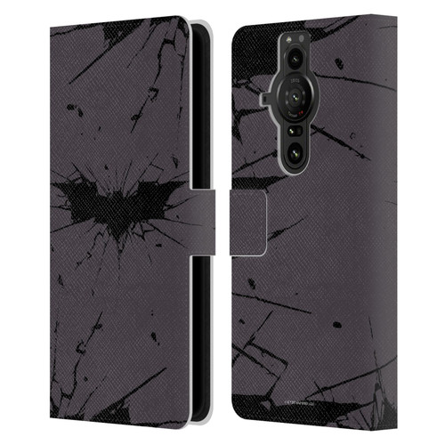 The Dark Knight Rises Logo Black Leather Book Wallet Case Cover For Sony Xperia Pro-I