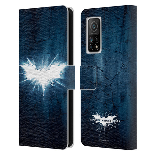 The Dark Knight Rises Logo Grunge Leather Book Wallet Case Cover For Xiaomi Mi 10T 5G