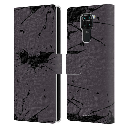 The Dark Knight Rises Logo Black Leather Book Wallet Case Cover For Xiaomi Redmi Note 9 / Redmi 10X 4G