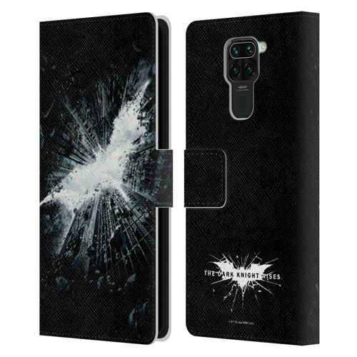The Dark Knight Rises Logo Poster Leather Book Wallet Case Cover For Xiaomi Redmi Note 9 / Redmi 10X 4G
