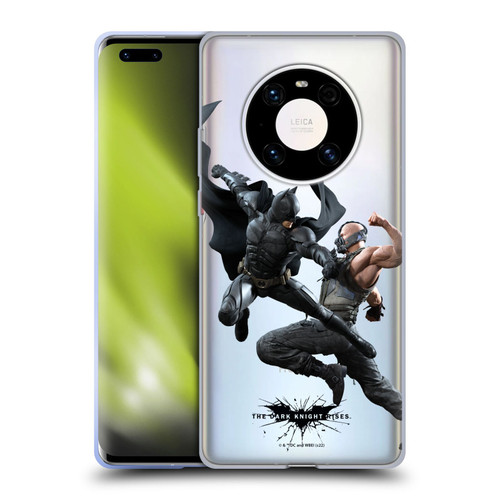 The Dark Knight Rises Character Art Batman Vs Bane Soft Gel Case for Huawei Mate 40 Pro 5G