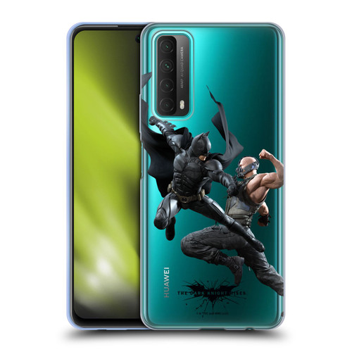 The Dark Knight Rises Character Art Batman Vs Bane Soft Gel Case for Huawei P Smart (2021)