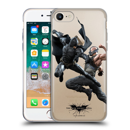 The Dark Knight Rises Character Art Batman Vs Bane Soft Gel Case for Apple iPhone 7 / 8 / SE 2020 & 2022