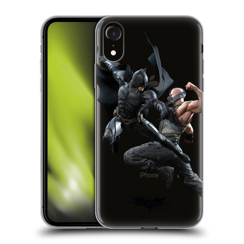 The Dark Knight Rises Character Art Batman Vs Bane Soft Gel Case for Apple iPhone XR